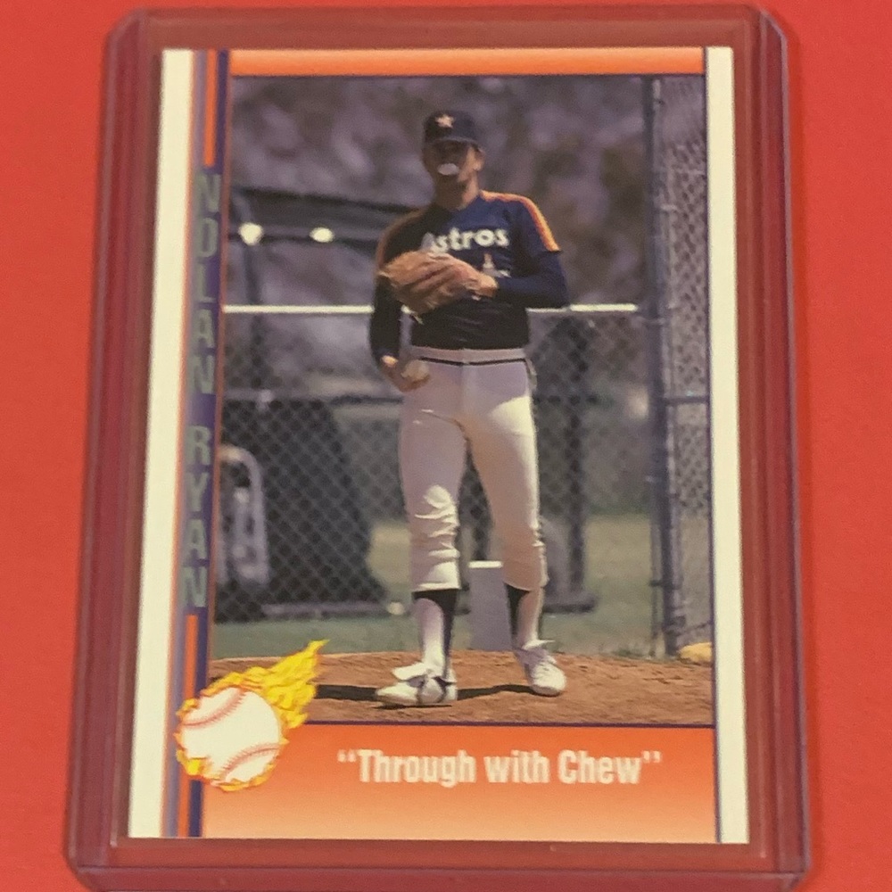 Through With Chew' #53 1991 Pacific Nolan Ryan Baseball Trading Card